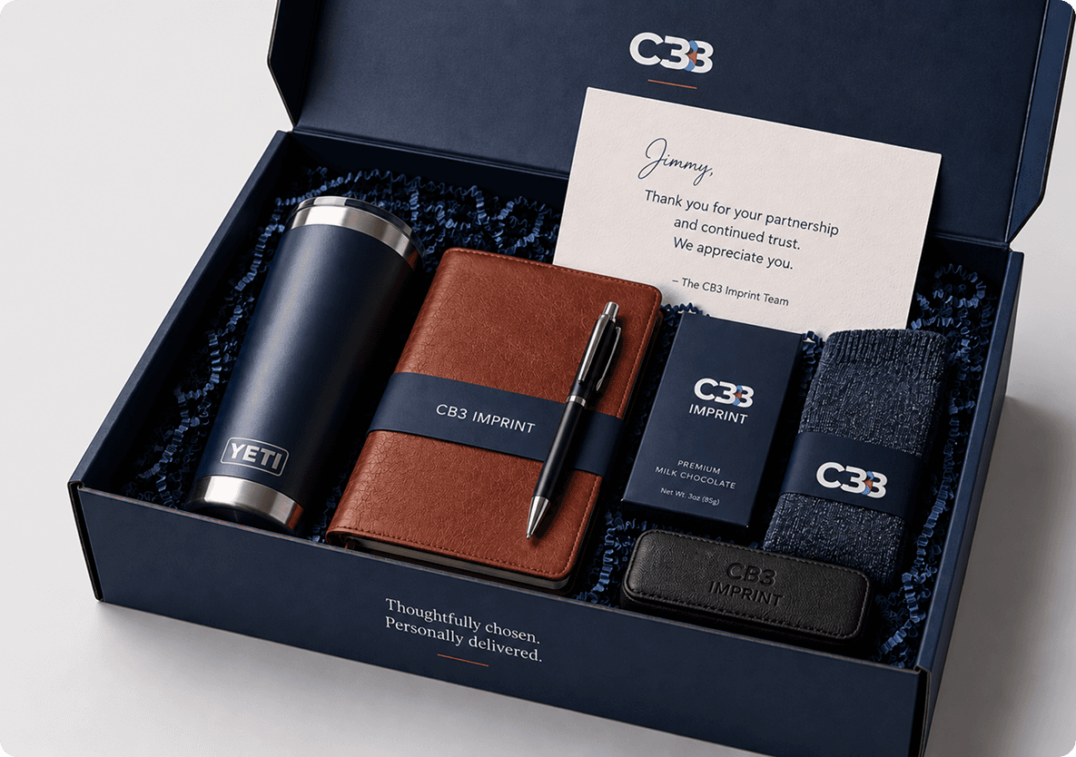 Curated branded gift box