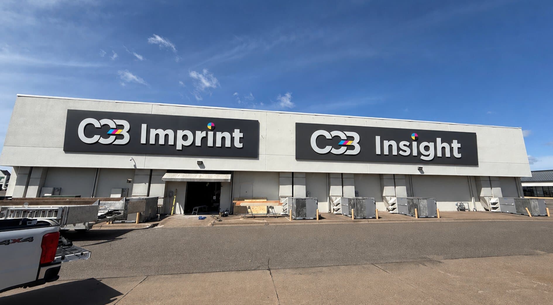 The CCB Imprint and CCB Insight facility exterior.