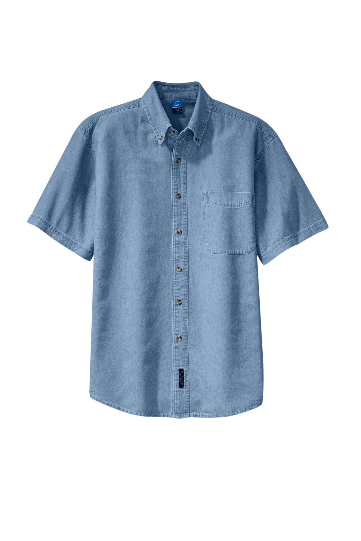 Port & Co® Short Sleeve Value Denim Shirt