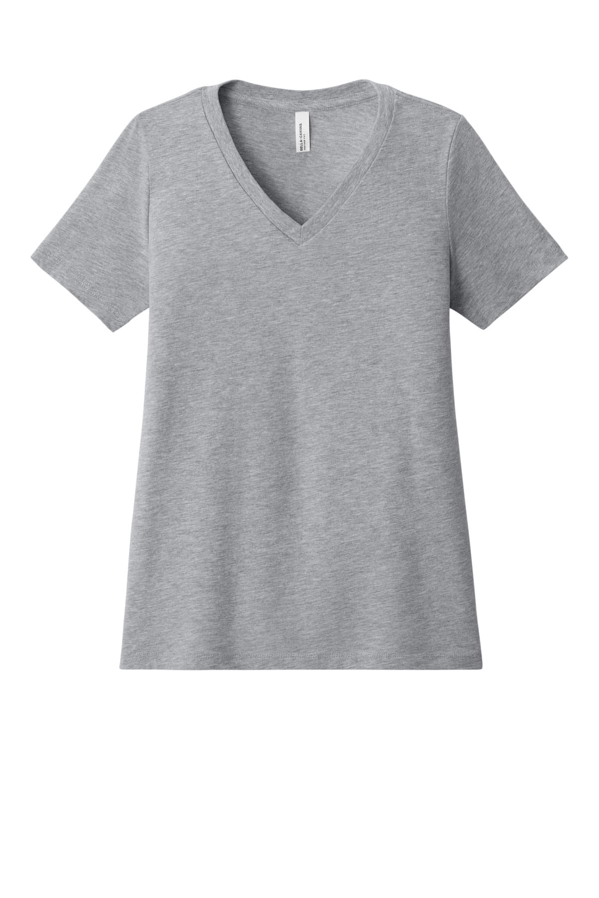 BELLA+CANVAS® Women's Relaxed Heather CVC V-Neck Tee