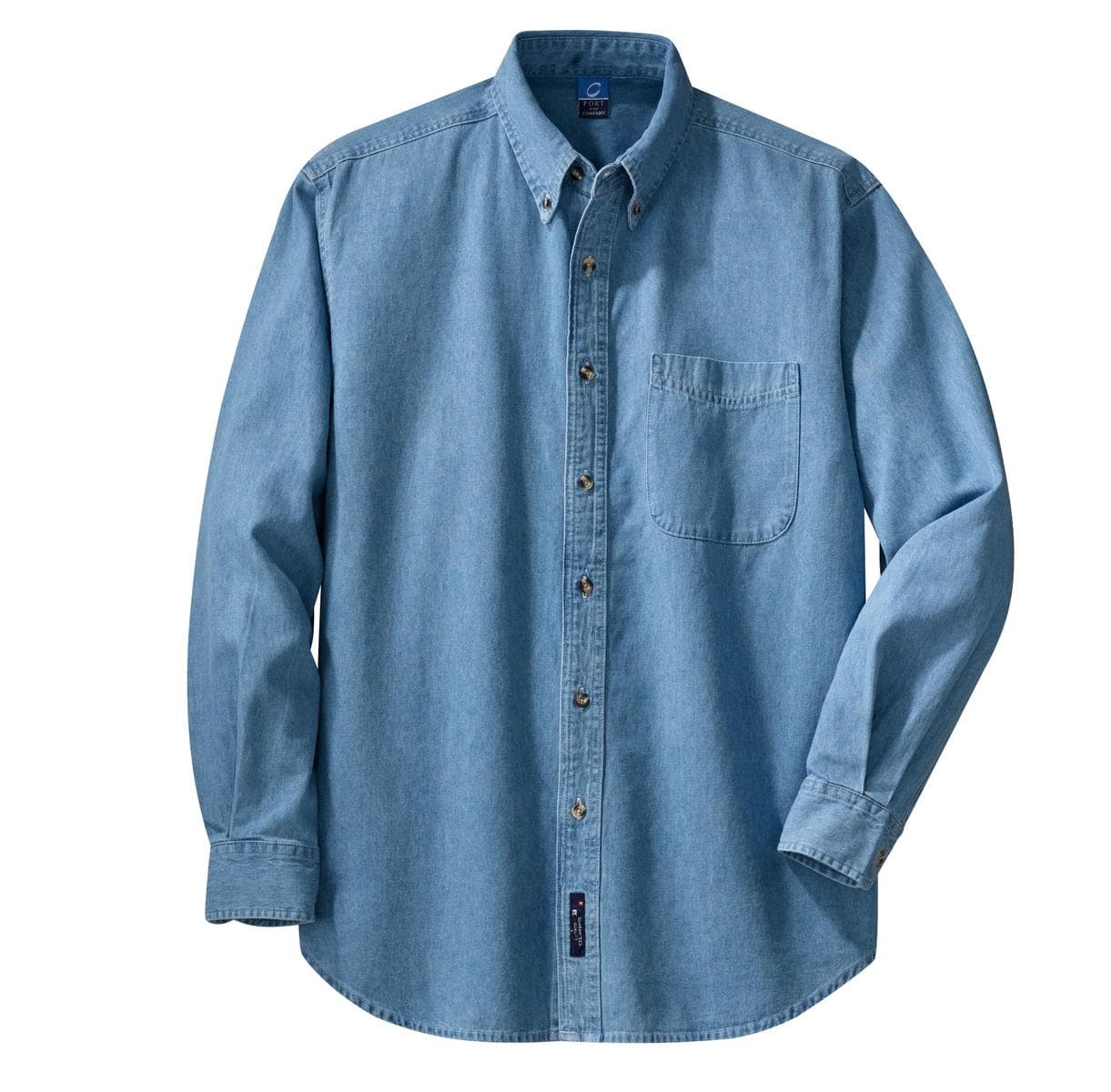 Port & Co® Long Sleeve Value Denim Shirt