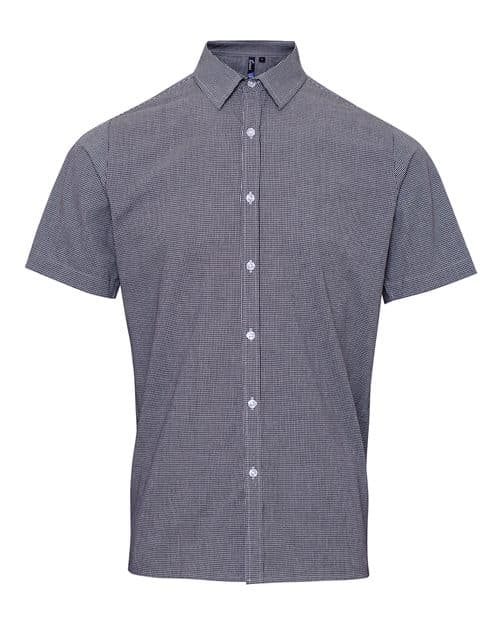 Men's Microcheck Gingham Cotton Shirt