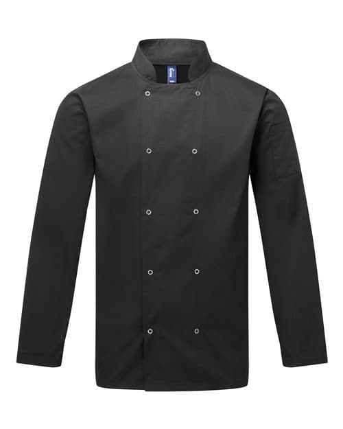 Unisex Ten Studded Front Chef Coat