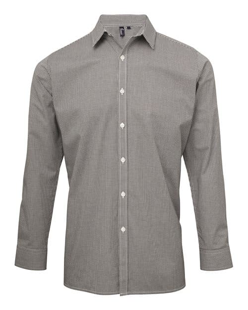 Men's Microcheck Gingham Cotton Shirt