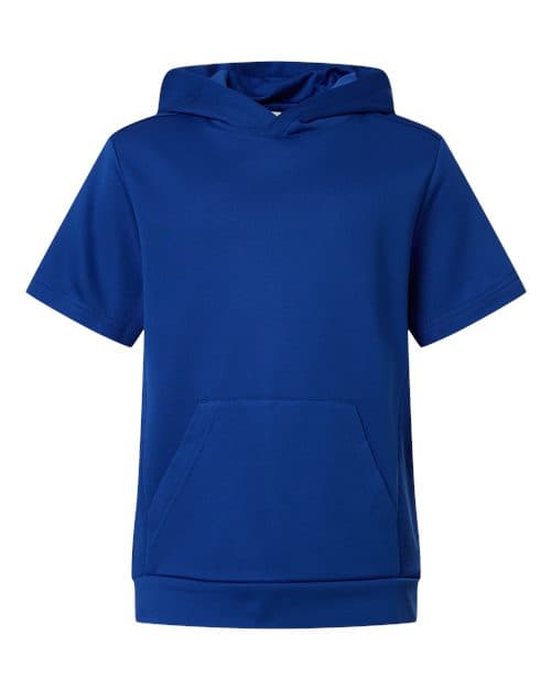 Youth Squad Tech Fleece Hooded Short-Sleeve Sweatshirt