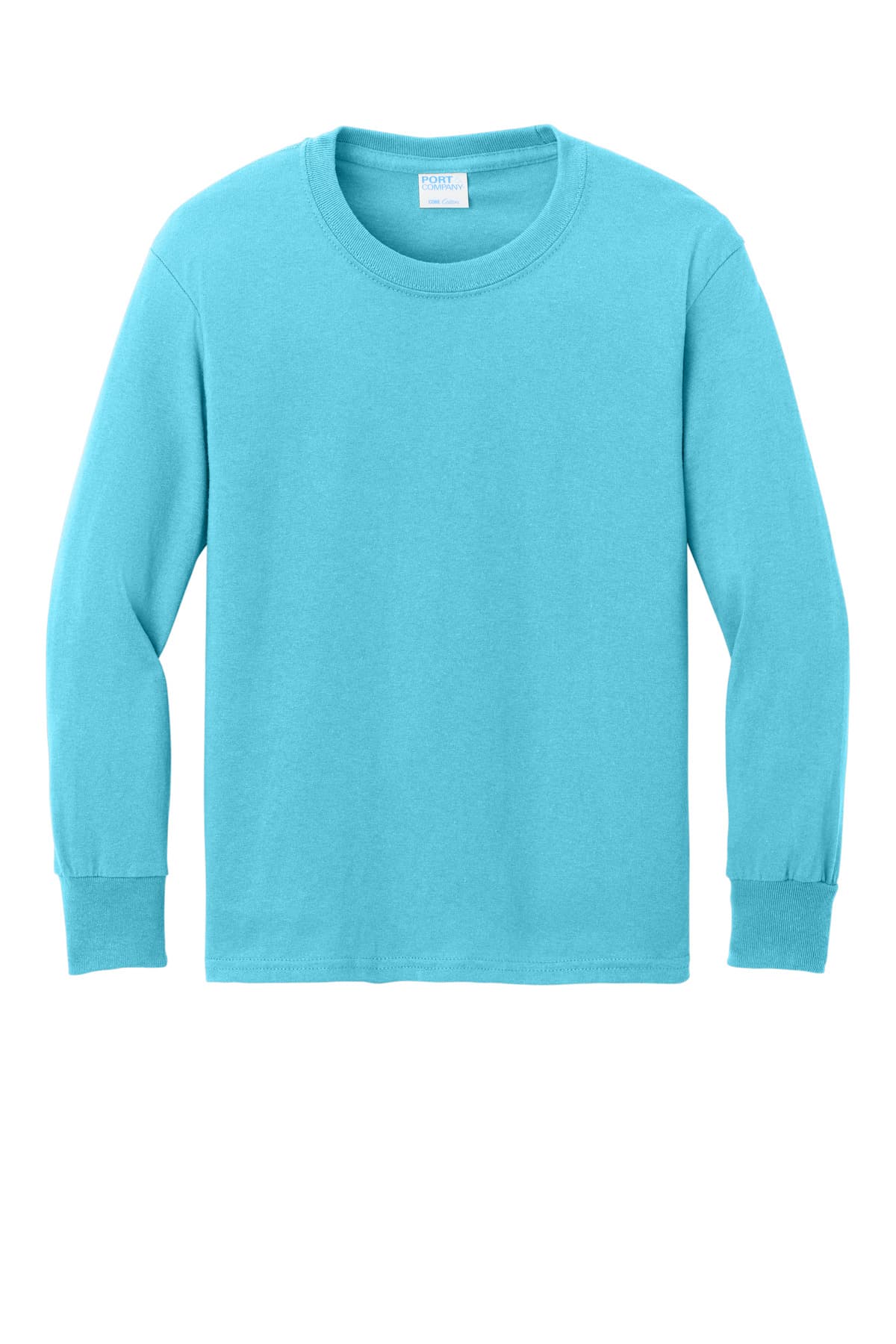 Port & Co® Youth Long Sleeve Core Cotton Tee
