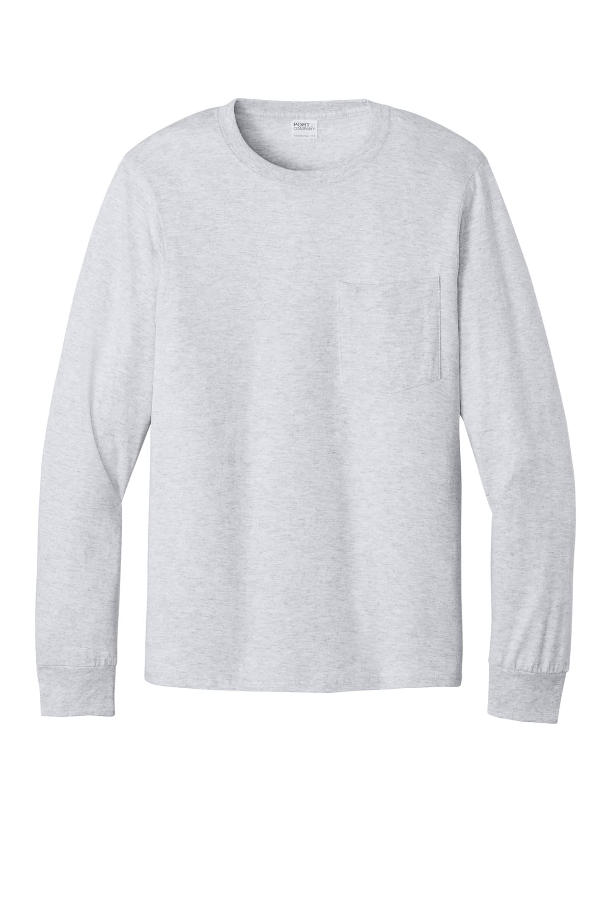 Port & Co® Long Sleeve Essential Pocket Tee