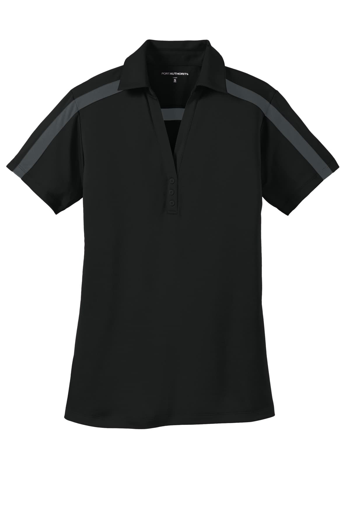 Port Authority® Women's Silk Touch® Performance Colorblock Stripe Polo