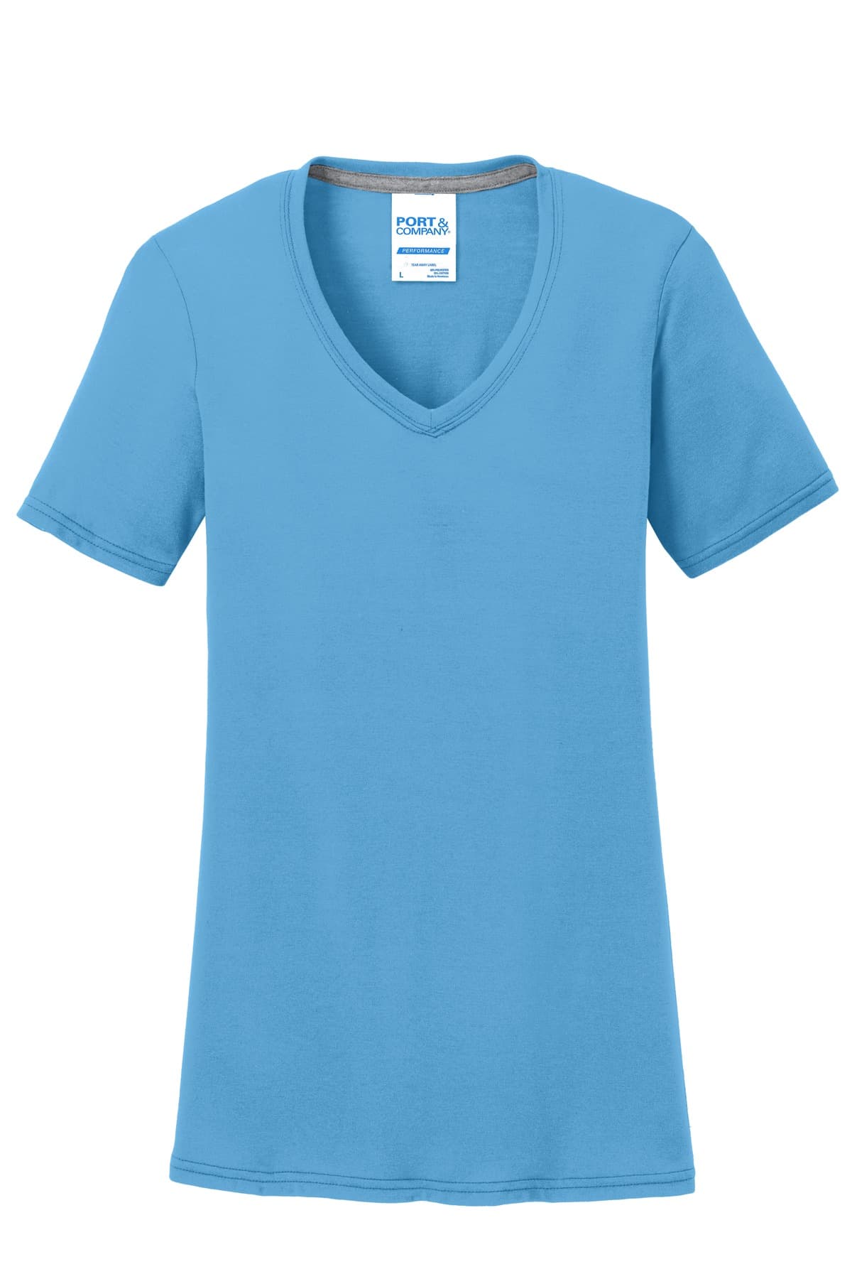 Port & Co® Women's Performance Blend V-Neck Tee