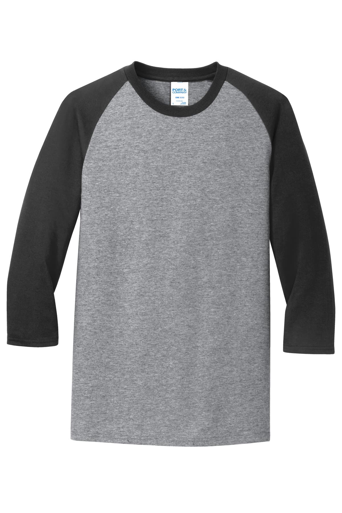 Port & Co® Core Blend 3/4-Sleeve Raglan Tee
