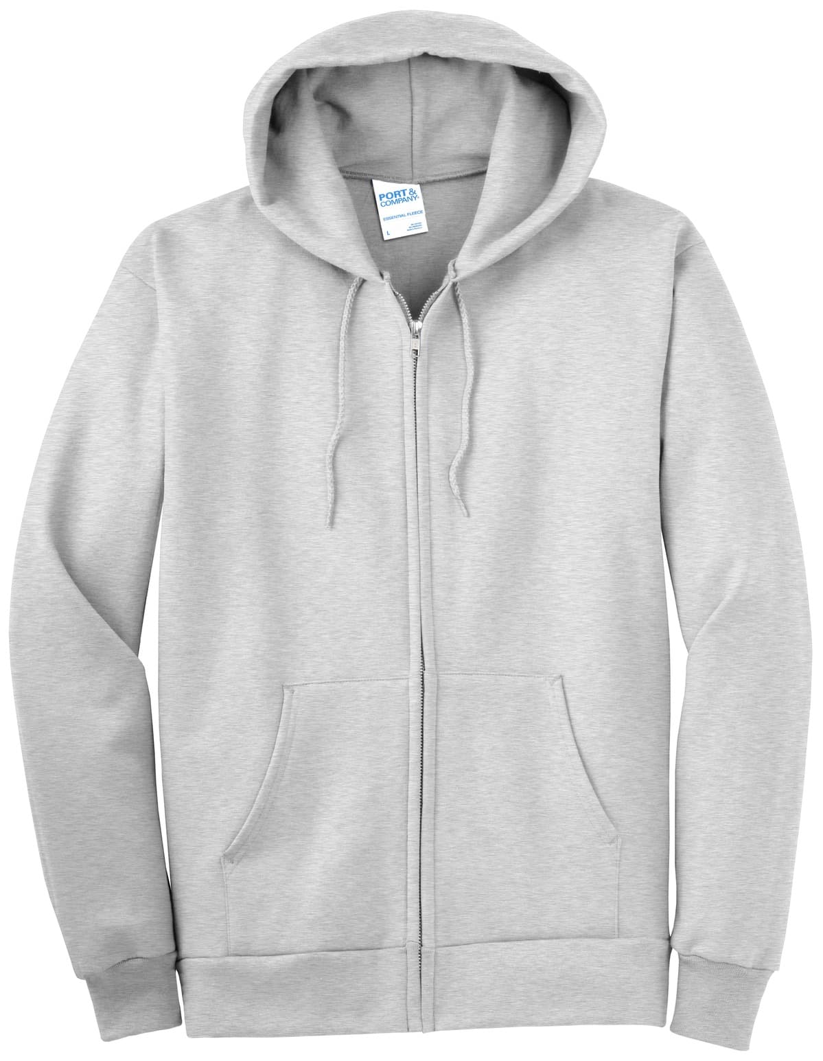 Port & Co® Tall Essential Fleece Full-Zip Hooded Sweatshirt