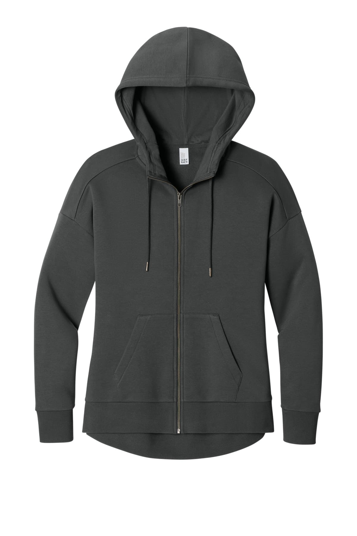 District ® Women's Perfect Weight ® Fleece Drop Shoulder Full-Zip Hoodie