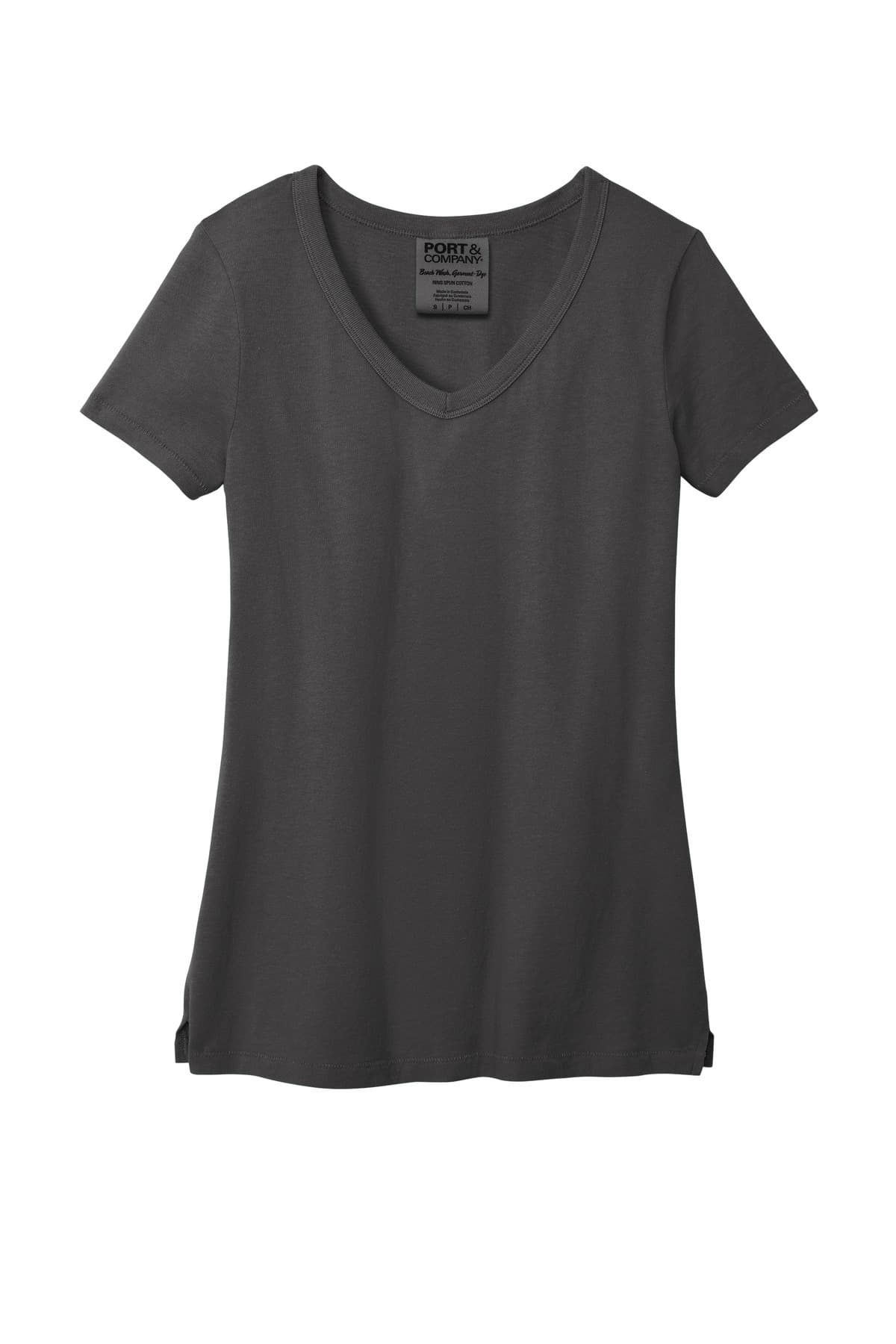 Port & Co® Women's Beach Wash® Garment-Dyed V-Neck Tee