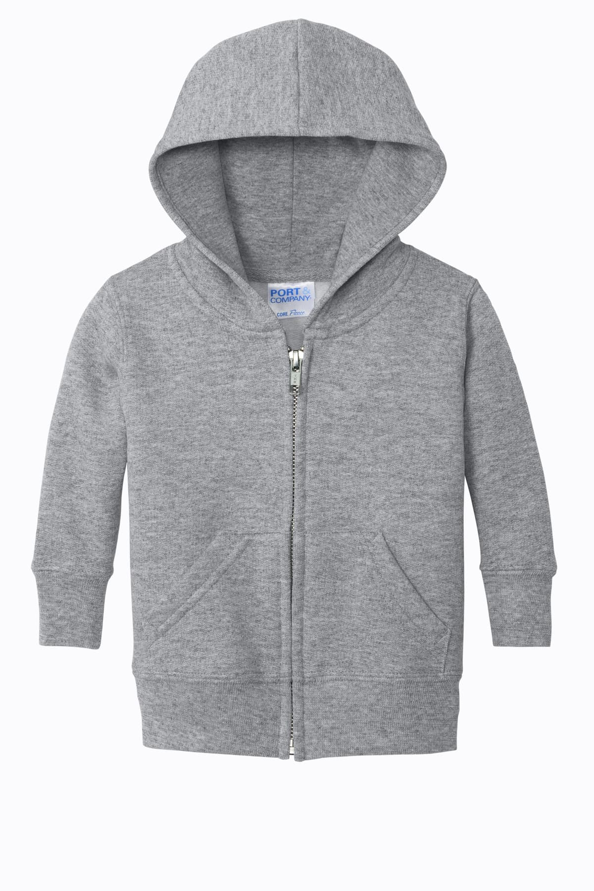 Port & Co® Infant Core Fleece Full-Zip Hooded Sweatshirt