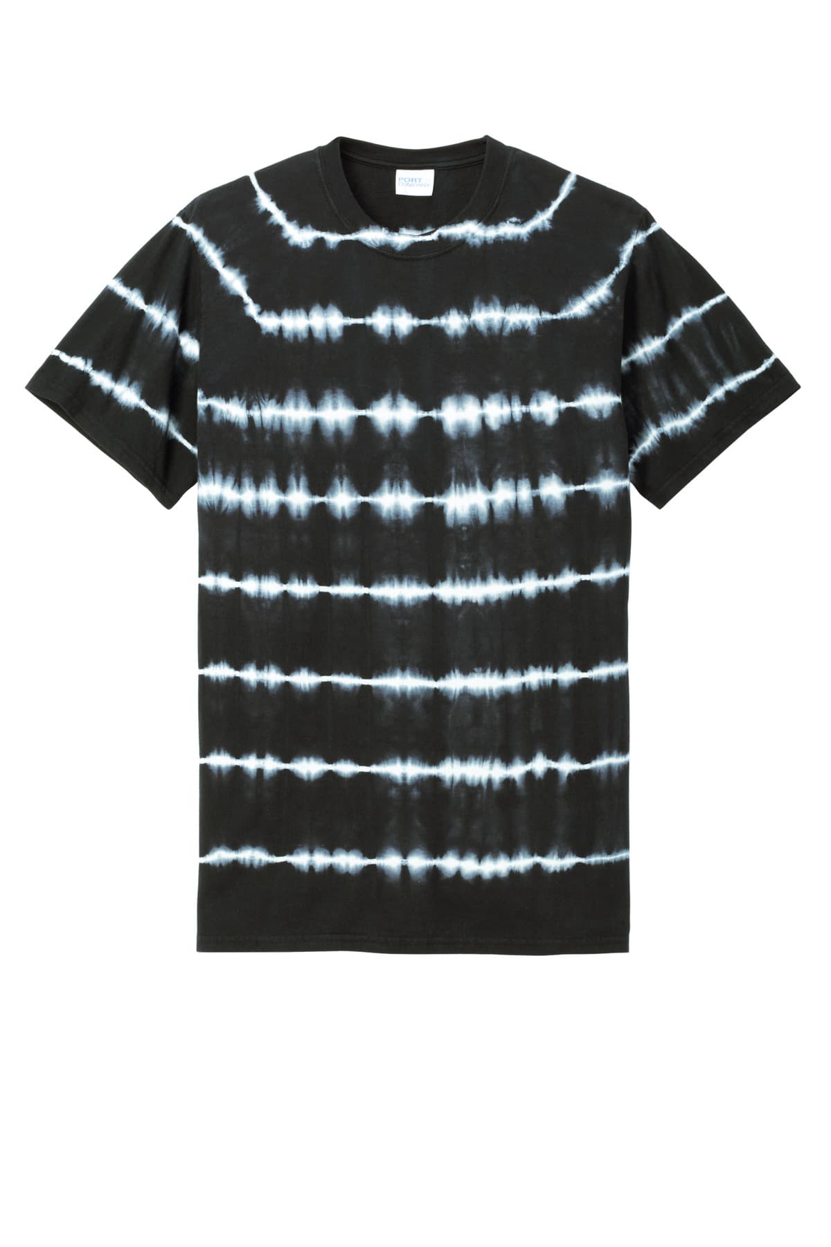 Port & Co® Allover Stripe Tie-Dye Tee