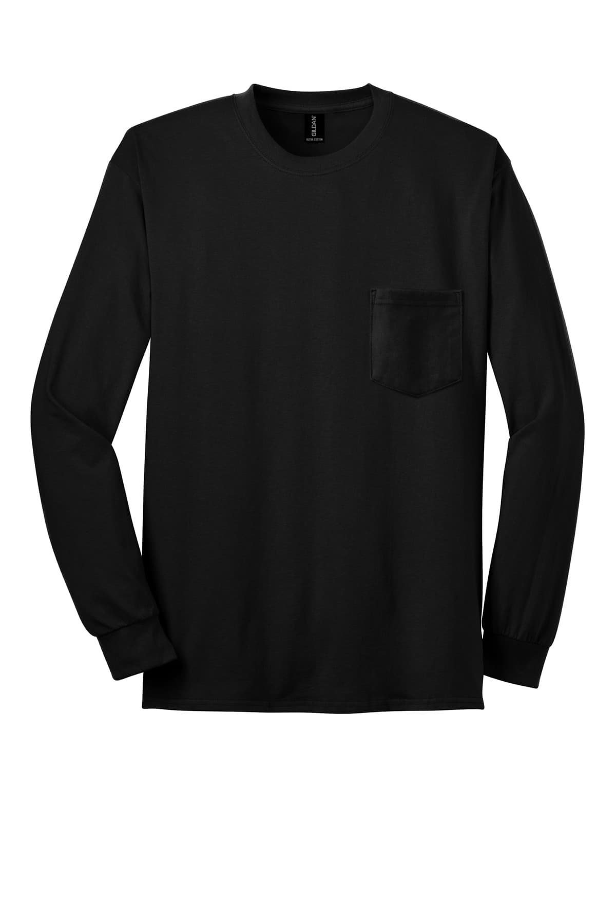 Gildan® - Ultra Cotton® 100% US Cotton Long Sleeve T-Shirt with Pocket