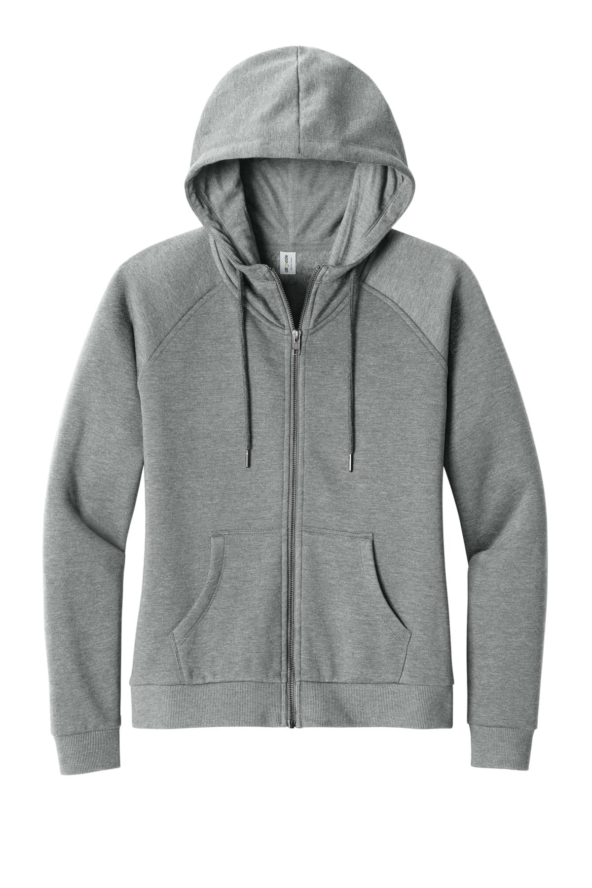 Allmade® Women's Organic CVC Fleece Full-Zip Hoodie
