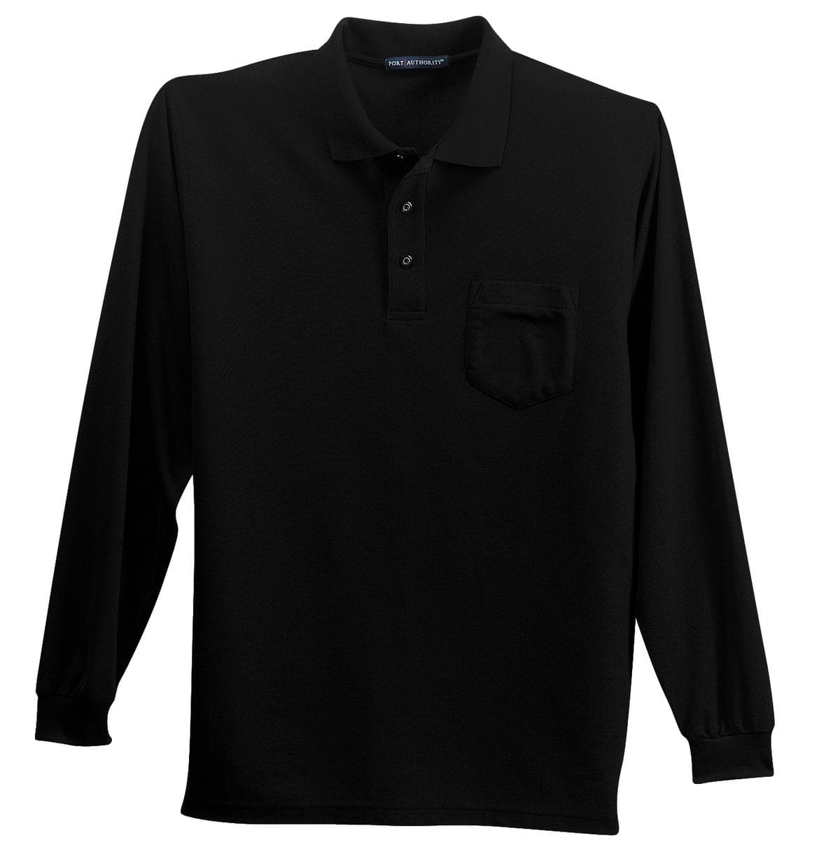 Port Authority® Long Sleeve Silk Touch® Polo with Pocket