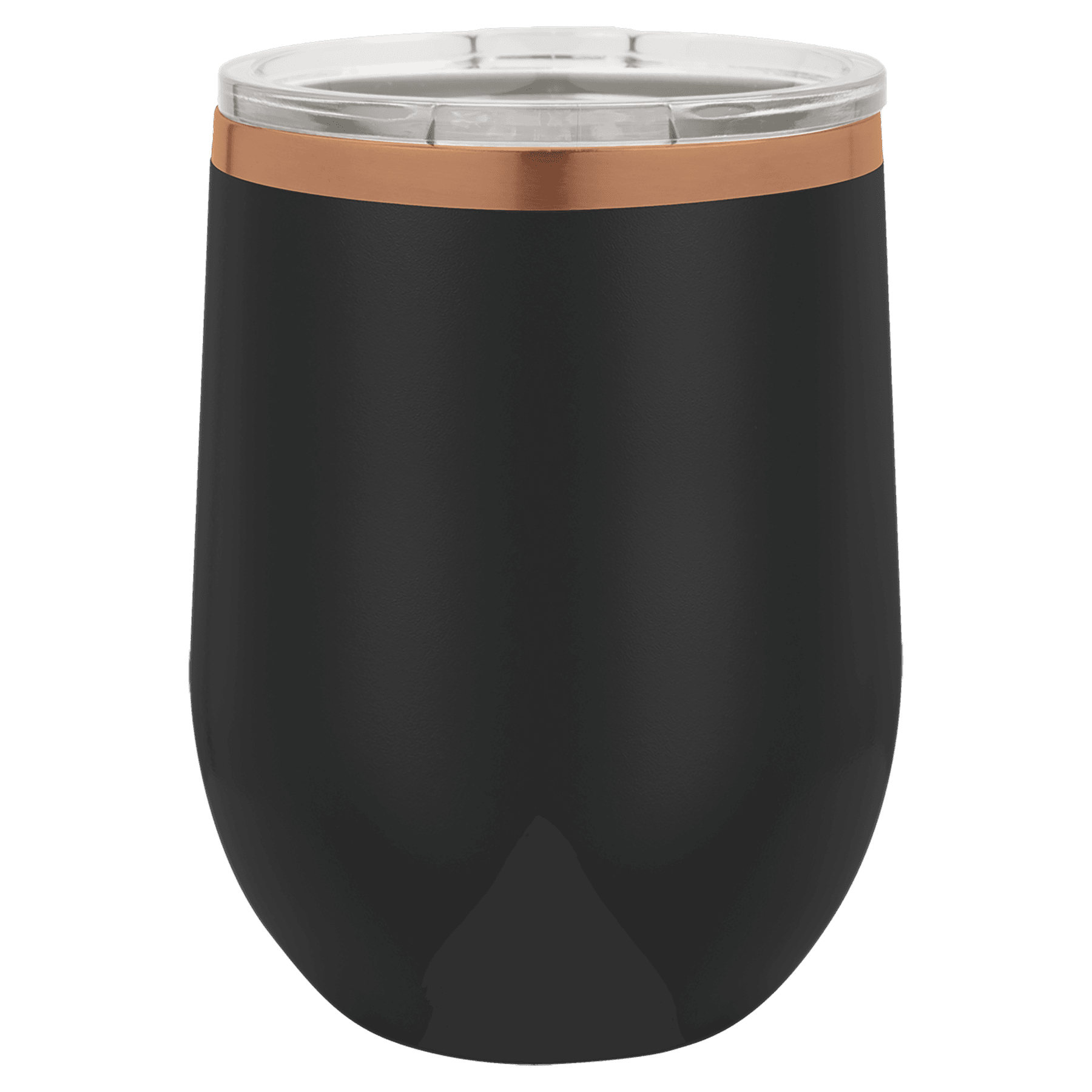 Polar Camel 12 oz. /Rose Gold Stemless Wine Tumbler with Standard Lid