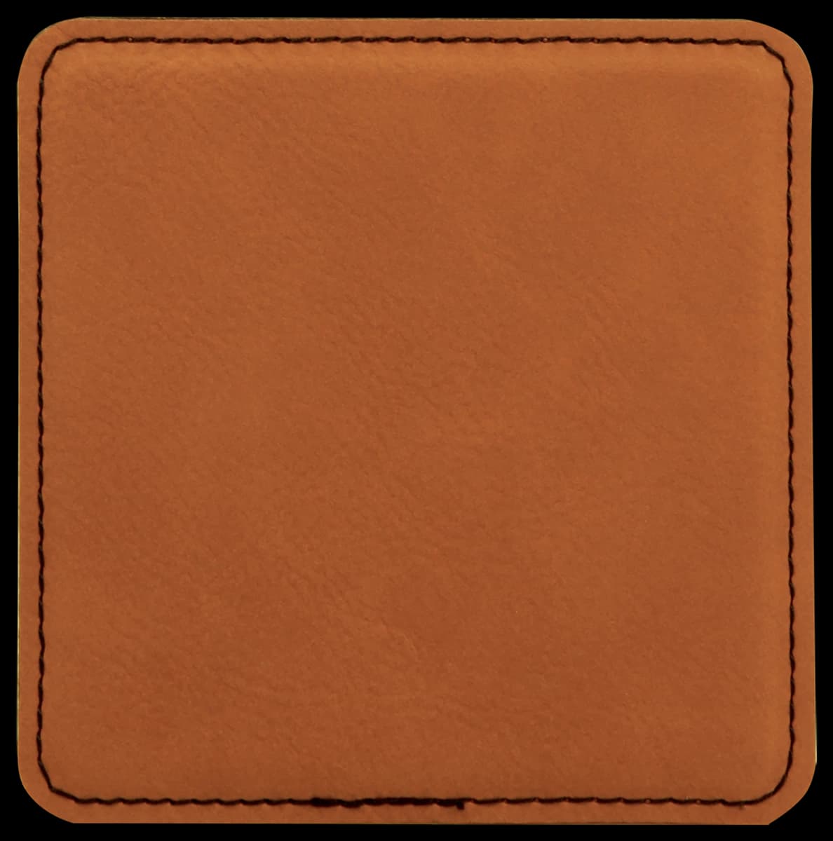 Personalized 4" x 4" Square Laser Engravable Leatherette Coaster