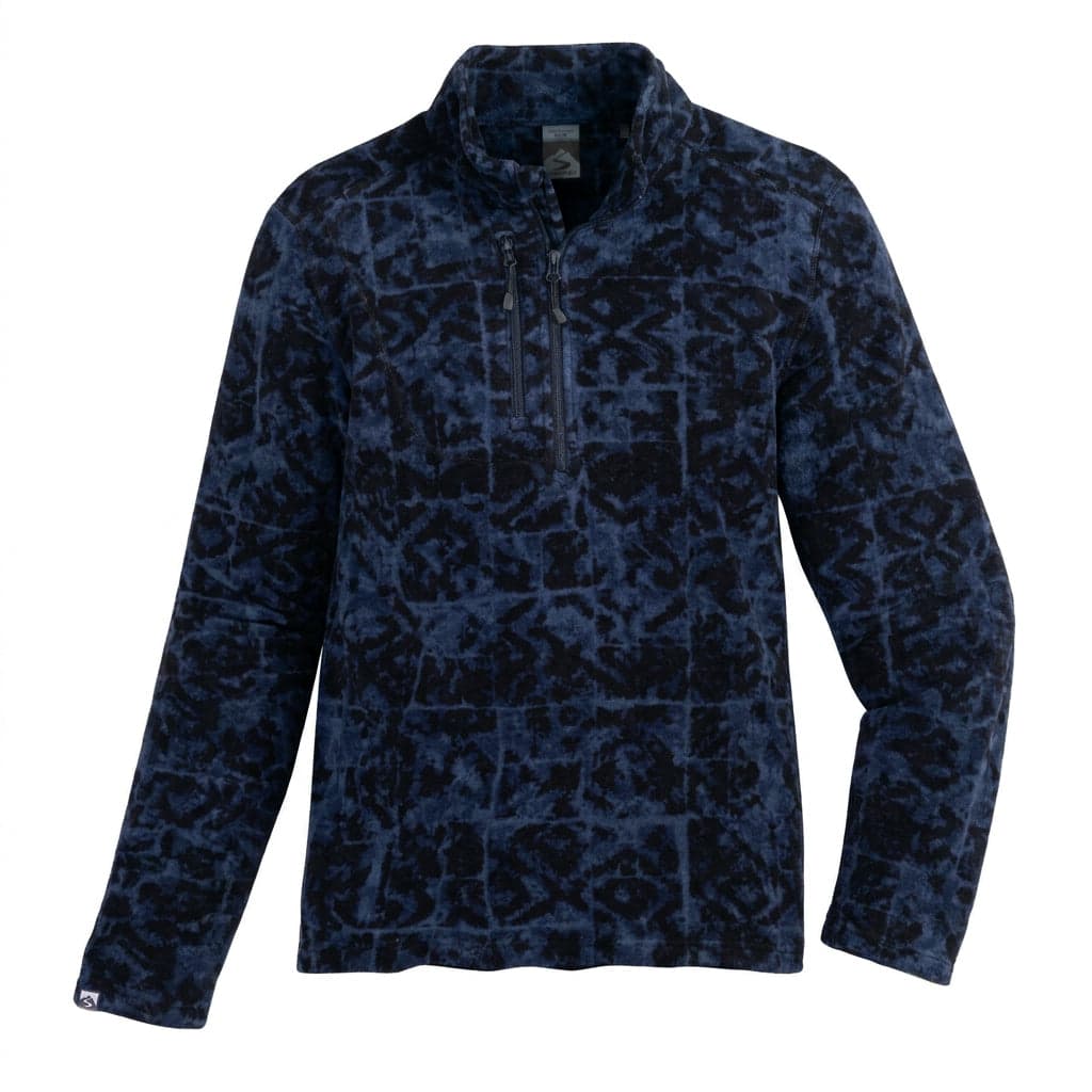 Storm Creek Men's Fireside Fleece Printed Microfleece Quarter Zip