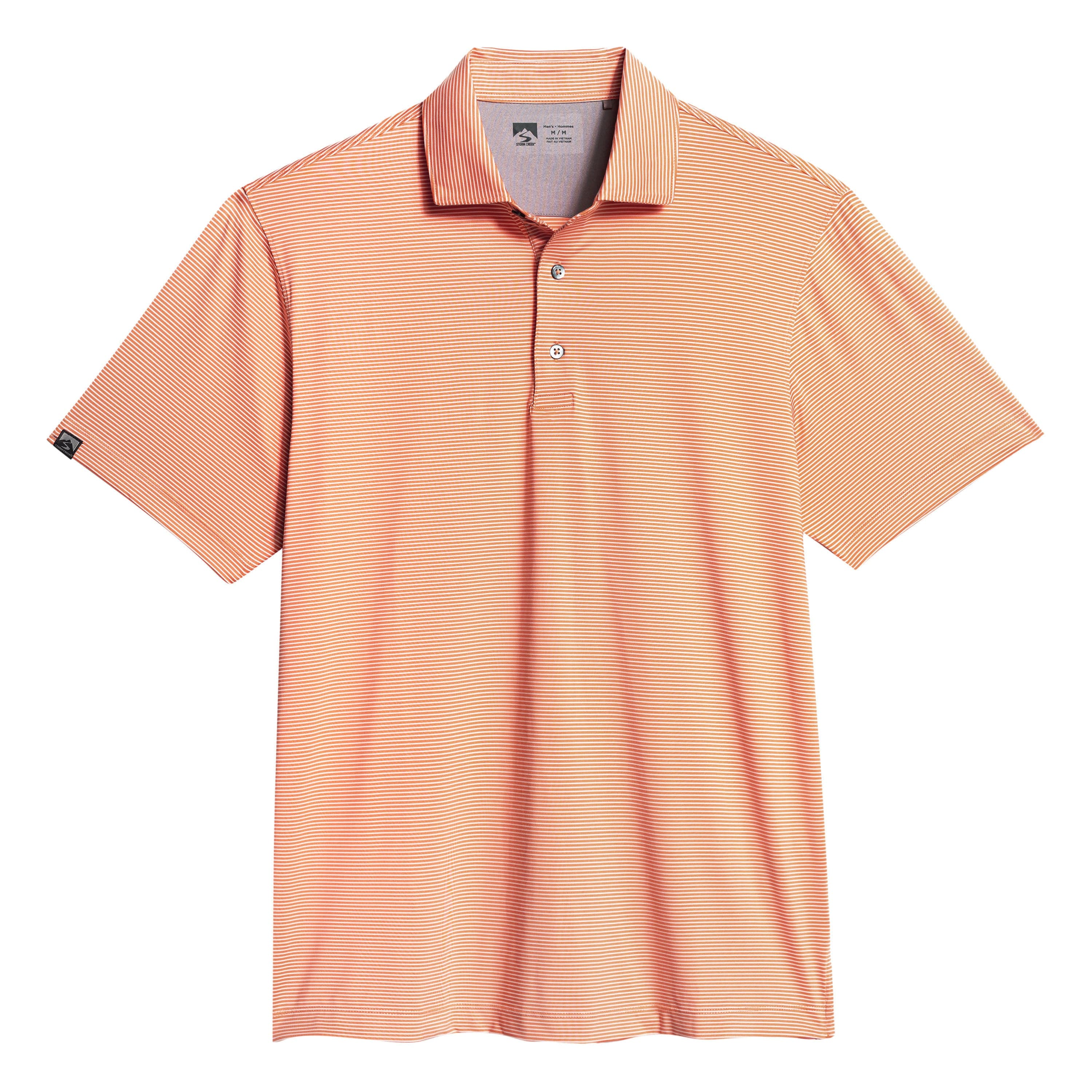 Storm Creek Men's Optimist II Microstripe Short Sleeve Polo
