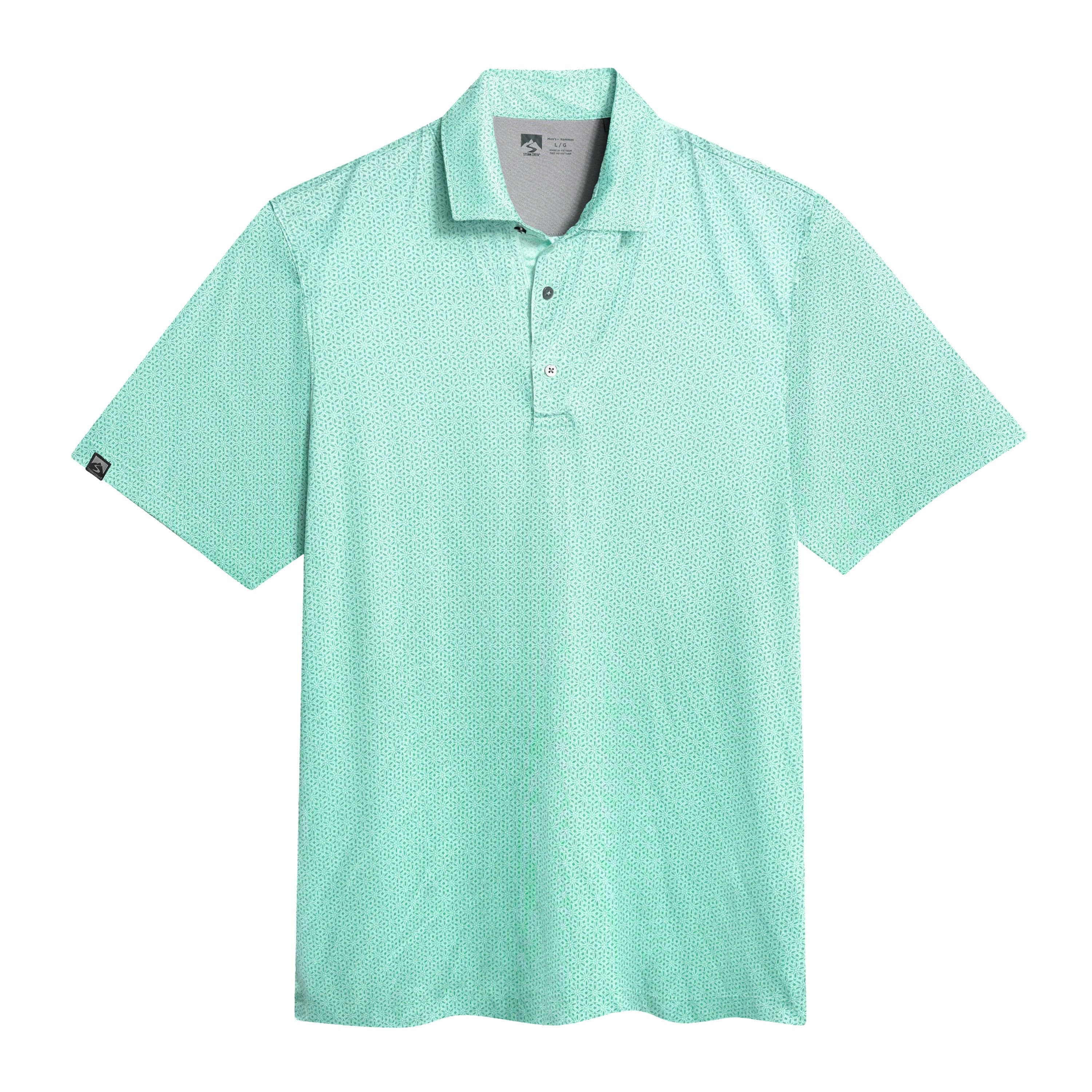 Storm Creek Men's Vacationer Printed Short Sleeve Polo