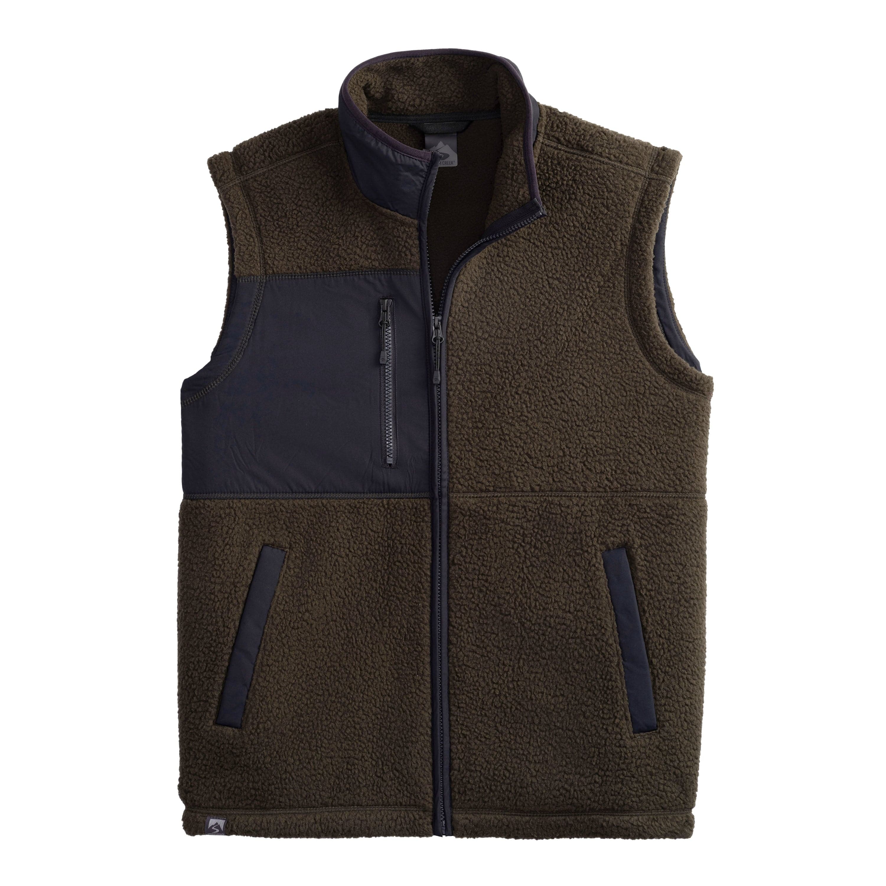 Storm Creek Men's Warm Up Colorblock Sherpa Fleece Vest