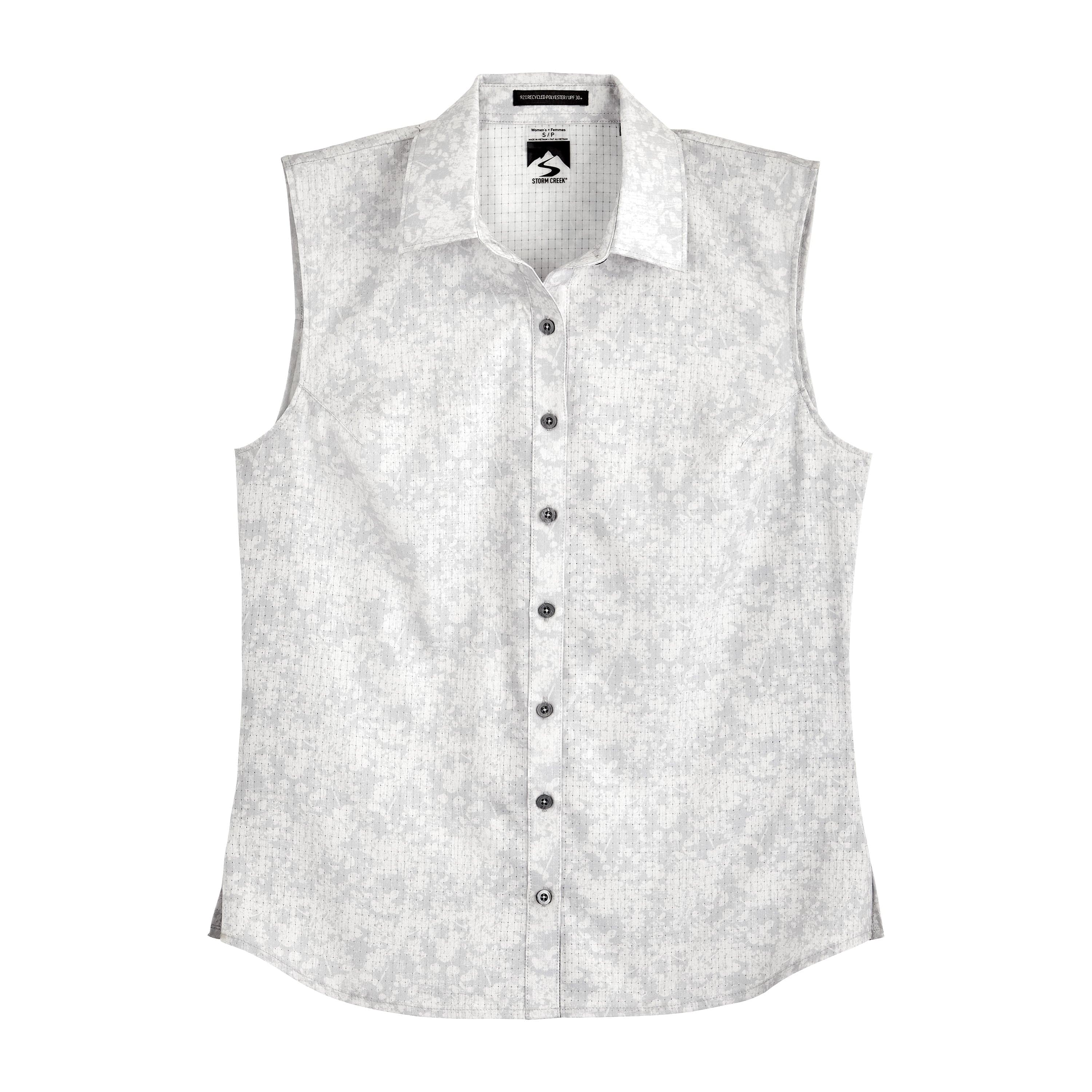 Storm Creek Women's Enthusiast 4-Way Stretch Printed Sleeveless Outdoor Shirt