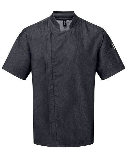 Unisex Zip-Close Short Sleeve Chef's Coat