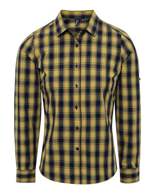 Women's Mulligan Check Cotton Dress Shirt