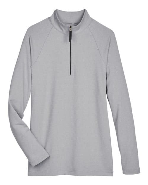 Women's CrownLux Performance® Clubhouse Micro-Stripe Quarter-Zip Pullover