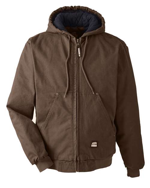 Men's Tall Heartland Washed Cotton Duck Hooded Jacket