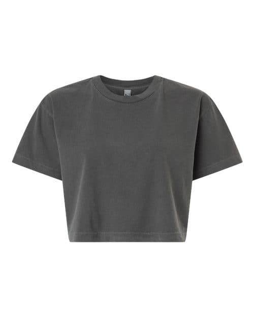 Women's Heavyweight Cotton Garment-Dyed Boxy Cropped Tee