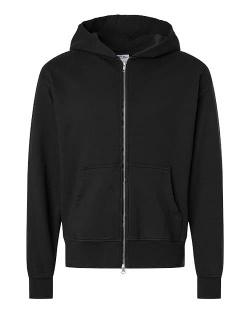 Unisex Max Heavy Garment-Dyed Full-Zip Hoodie Sweatshirt