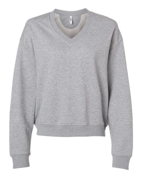 Women's French Terry V-Neck Sweatshirt