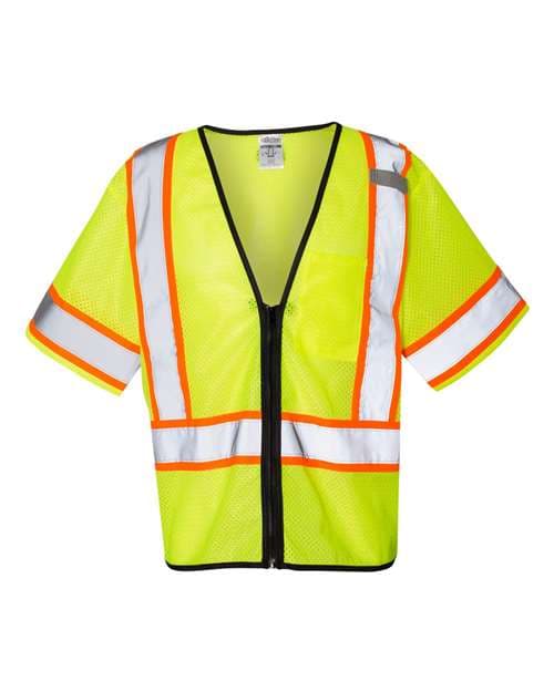 Unisex Class 3 Mesh Zippered Vest