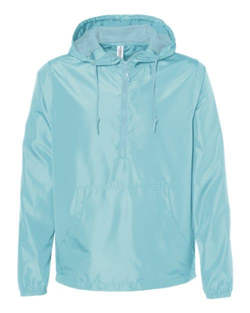 Unisex Lightweight Quarter-Zip Windbreaker Pullover Jacket